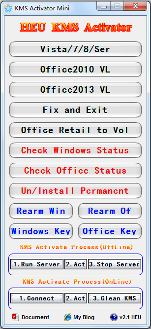 win7激活软件免费版下载_KMS Activator Mini(Win7激活工具)2.1英文绿色版
